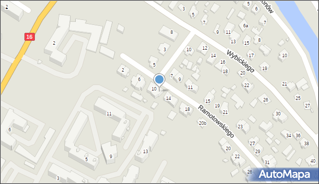 Augustów, Ramotowskiego-Wawra Konstantego, 12, mapa Augustów