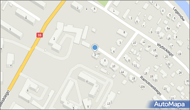 Augustów, Ramotowskiego-Wawra Konstantego, 2, mapa Augustów