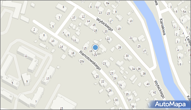 Augustów, Ramotowskiego-Wawra Konstantego, 21, mapa Augustów