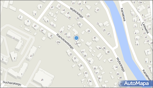 Augustów, Ramotowskiego-Wawra Konstantego, 23, mapa Augustów