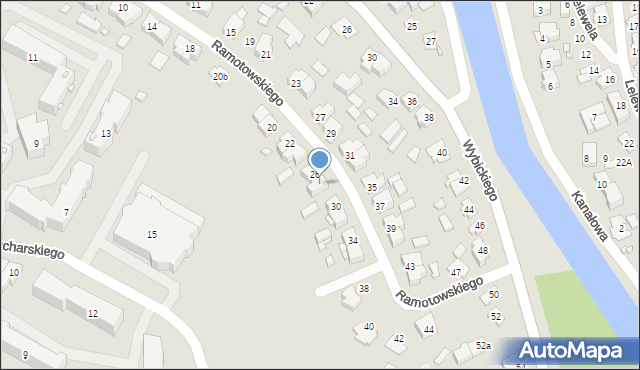 Augustów, Ramotowskiego-Wawra Konstantego, 28, mapa Augustów