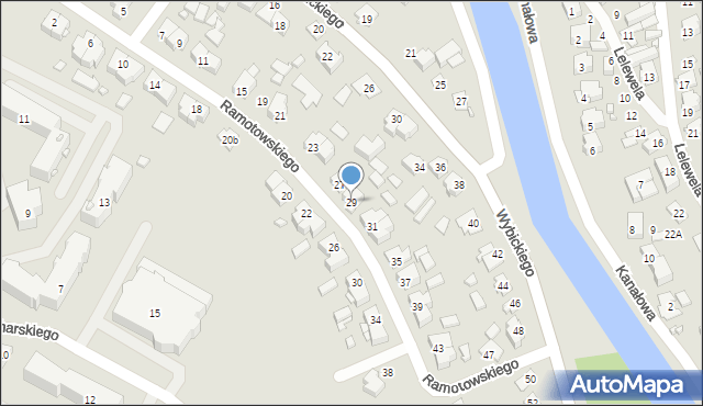 Augustów, Ramotowskiego-Wawra Konstantego, 29, mapa Augustów