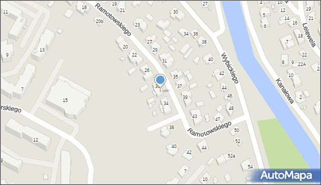 Augustów, Ramotowskiego-Wawra Konstantego, 32, mapa Augustów