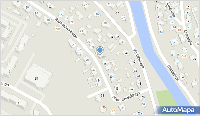 Augustów, Ramotowskiego-Wawra Konstantego, 33, mapa Augustów
