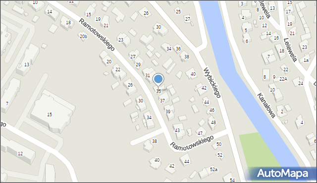 Augustów, Ramotowskiego-Wawra Konstantego, 35, mapa Augustów