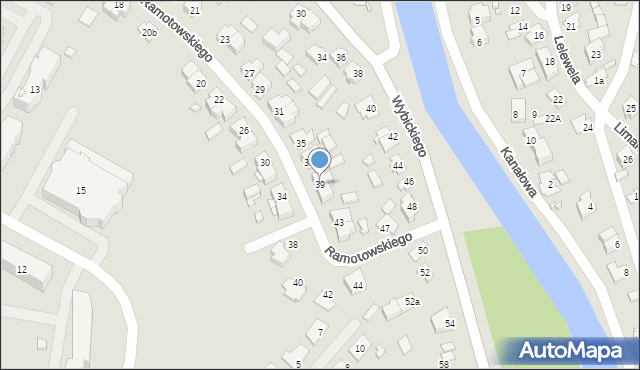 Augustów, Ramotowskiego-Wawra Konstantego, 39, mapa Augustów