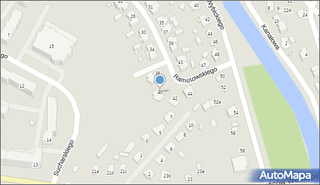 Augustów, Ramotowskiego-Wawra Konstantego, 40, mapa Augustów