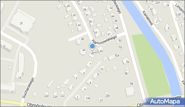 Augustów, Ramotowskiego-Wawra Konstantego, 42, mapa Augustów