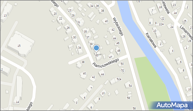 Augustów, Ramotowskiego-Wawra Konstantego, 43, mapa Augustów