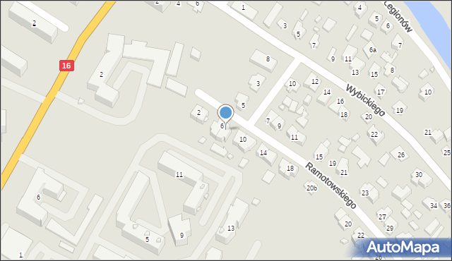 Augustów, Ramotowskiego-Wawra Konstantego, 8, mapa Augustów