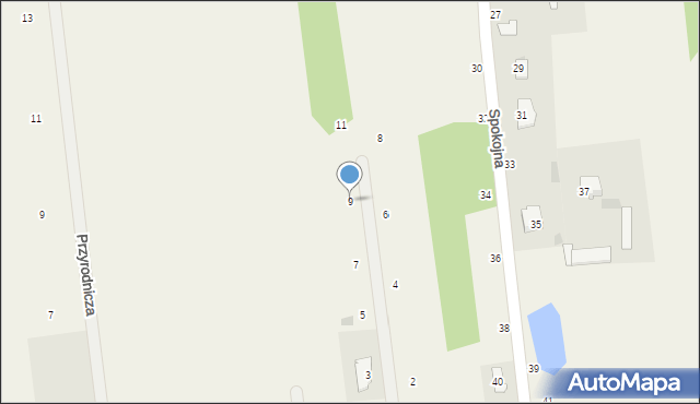 Augustówek, Rajska, 9, mapa Augustówek