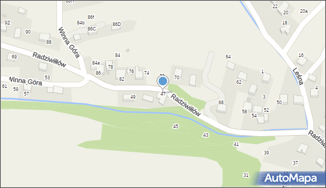 Balice, Radziwiłłów, 47, mapa Balice