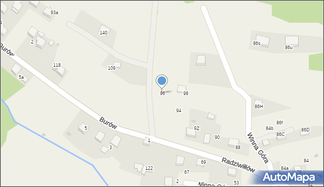 Balice, Radziwiłłów, 96, mapa Balice