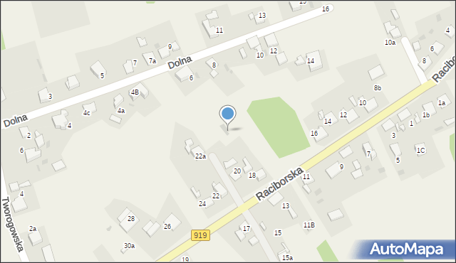 Bargłówka, Raciborska, 18b, mapa Bargłówka