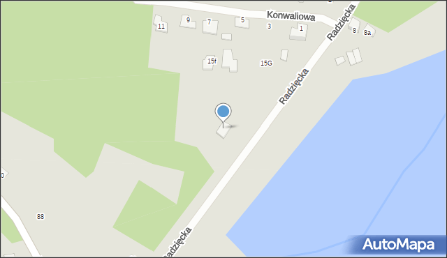 Biłgoraj, Radzięcka, 15d, mapa Biłgoraj