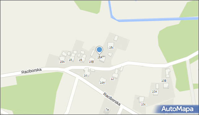 Bogunice, Raciborska, 16A, mapa Bogunice