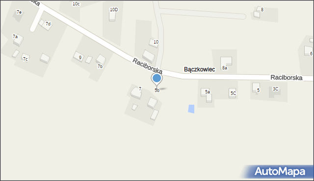 Bogunice, Raciborska, 5b, mapa Bogunice