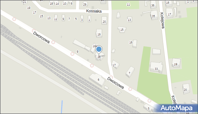 Boguszów-Gorce, Racławicka, 18, mapa Boguszów-Gorce