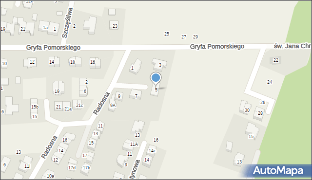 Bojano, Radosna, 5, mapa Bojano