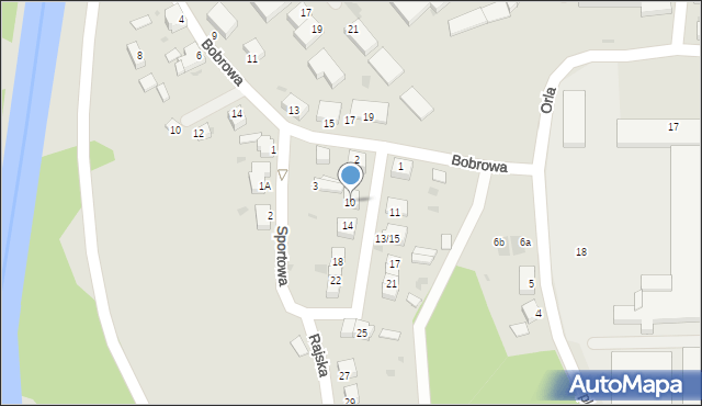 Bolesławiec, Rajska, 10, mapa Bolesławca