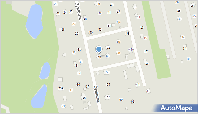 Brok, Radosna, 66, mapa Brok