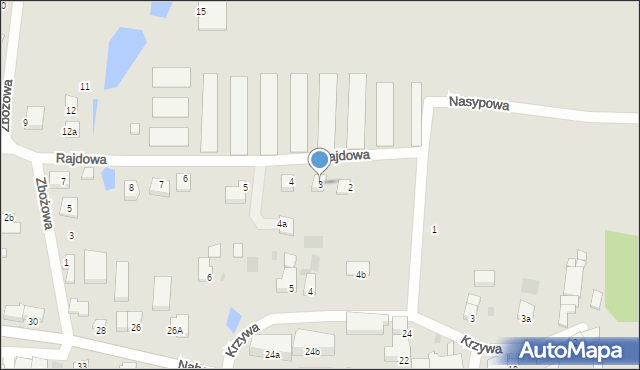 Brzeg Dolny, Rajdowa, 3, mapa Brzeg Dolny