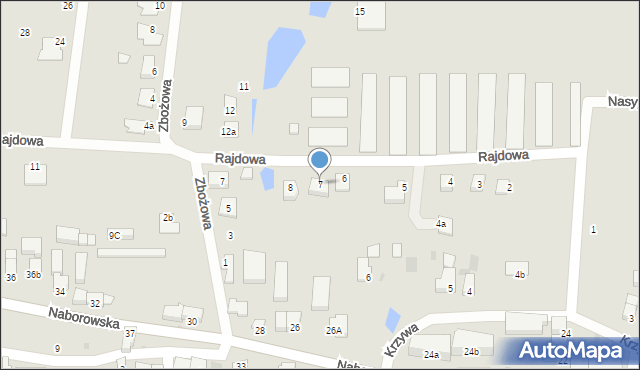 Brzeg Dolny, Rajdowa, 7, mapa Brzeg Dolny