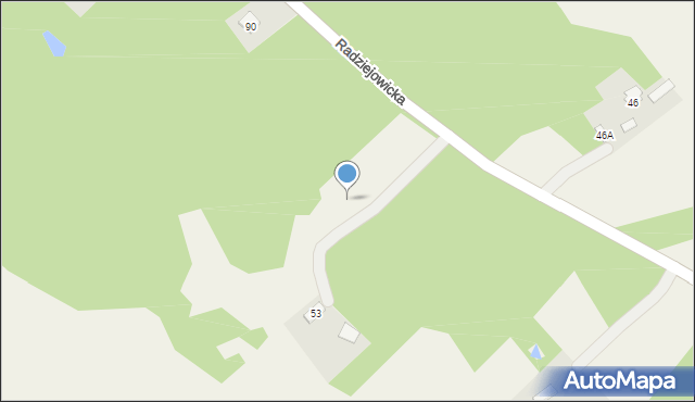 Budy Michałowskie, Radziejowicka, 96a, mapa Budy Michałowskie