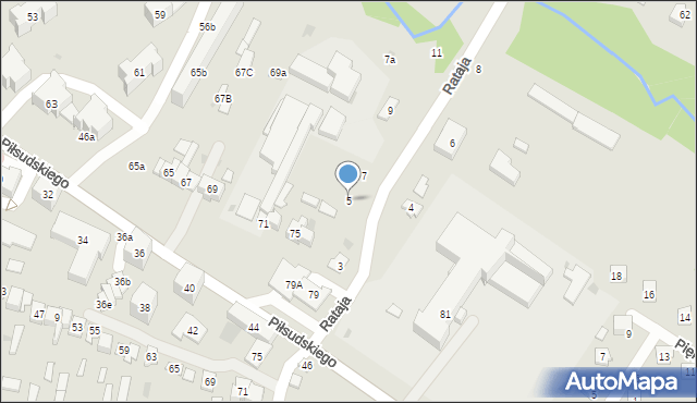 Bychawa, Rataja Macieja, 5, mapa Bychawa