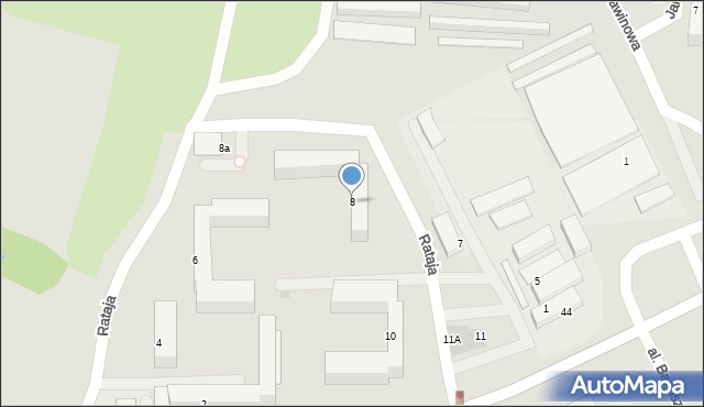 Bydgoszcz, Rataja Macieja, 8, mapa Bydgoszczy