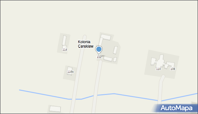 Cerekiew, Radomska, 112, mapa Cerekiew