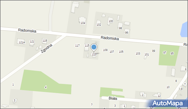 Cerekiew, Radomska, 113, mapa Cerekiew