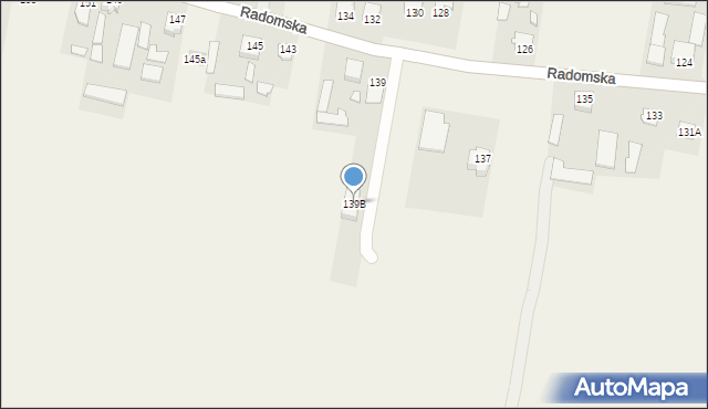 Cerekiew, Radomska, 139B, mapa Cerekiew