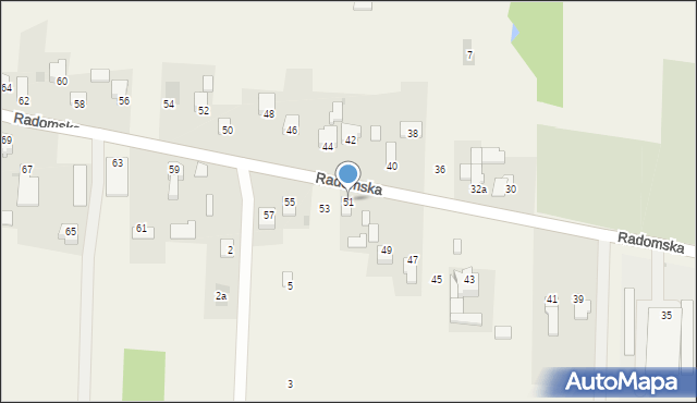 Cerekiew, Radomska, 51, mapa Cerekiew