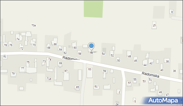 Cerekiew, Radomska, 56, mapa Cerekiew