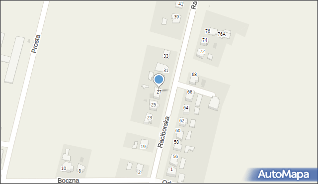 Chałupki, Raciborska, 27, mapa Chałupki