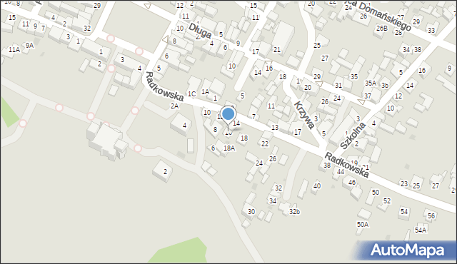 Chęciny, Radkowska, 16, mapa Chęciny