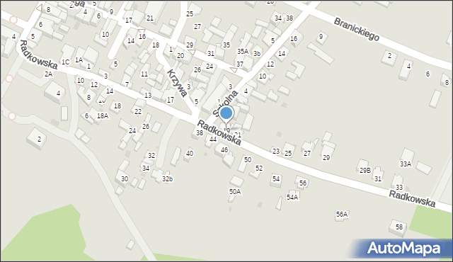 Chęciny, Radkowska, 19, mapa Chęciny