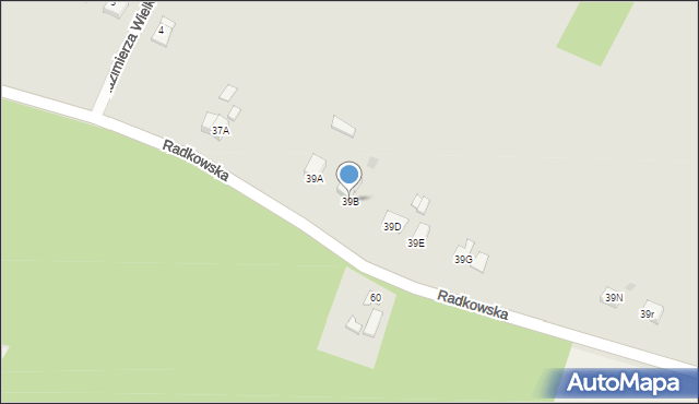 Chęciny, Radkowska, 39B, mapa Chęciny