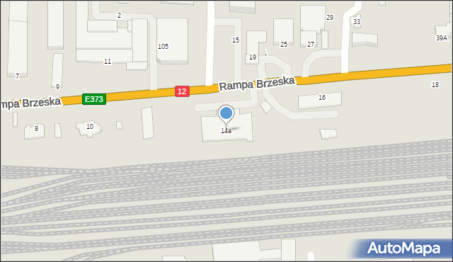 Chełm, Rampa Brzeska, 14a, mapa Chełma