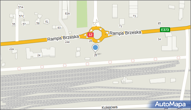 Chełm, Rampa Brzeska, 26, mapa Chełma