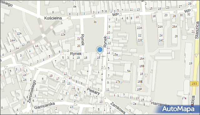 Chodzież, Raczkowskiego Józefa, 2a, mapa Chodzież