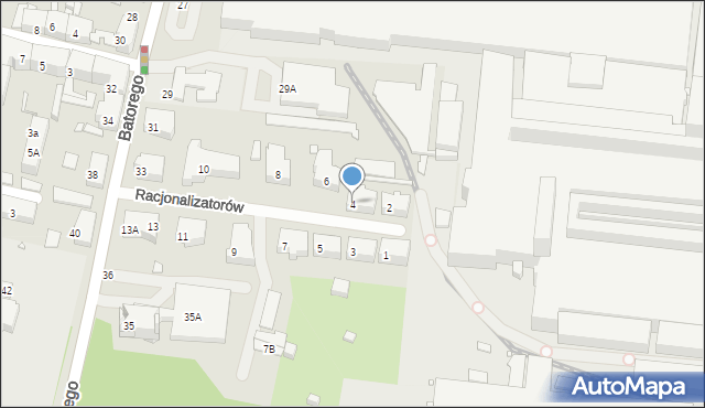 Chorzów, Racjonalizatorów, 4, mapa Chorzów