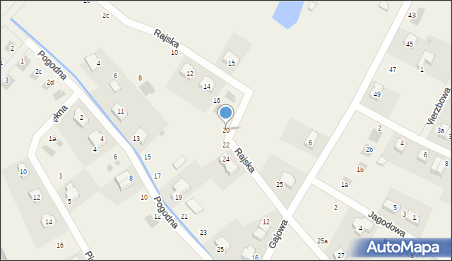 Chrząstawa Mała, Rajska, 20, mapa Chrząstawa Mała