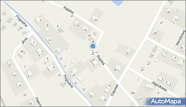 Chrząstawa Mała, Rajska, 22, mapa Chrząstawa Mała