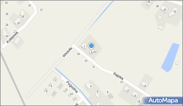 Chrząstawa Mała, Rajska, 3, mapa Chrząstawa Mała