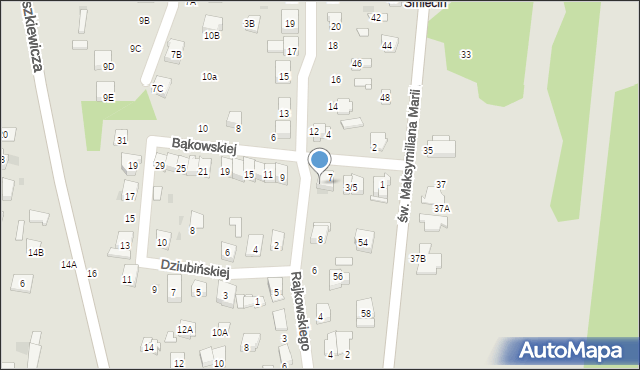 Ciechanów, Rajkowskiego Franciszka, 10, mapa Ciechanów