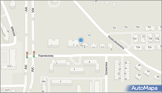 Ciechanów, Ranieckiej Marii, 7, mapa Ciechanów