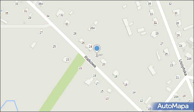 Ciechanowiec, Ralkowa, 22, mapa Ciechanowiec