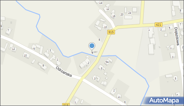 Ciechowice, Raciborska, 6, mapa Ciechowice